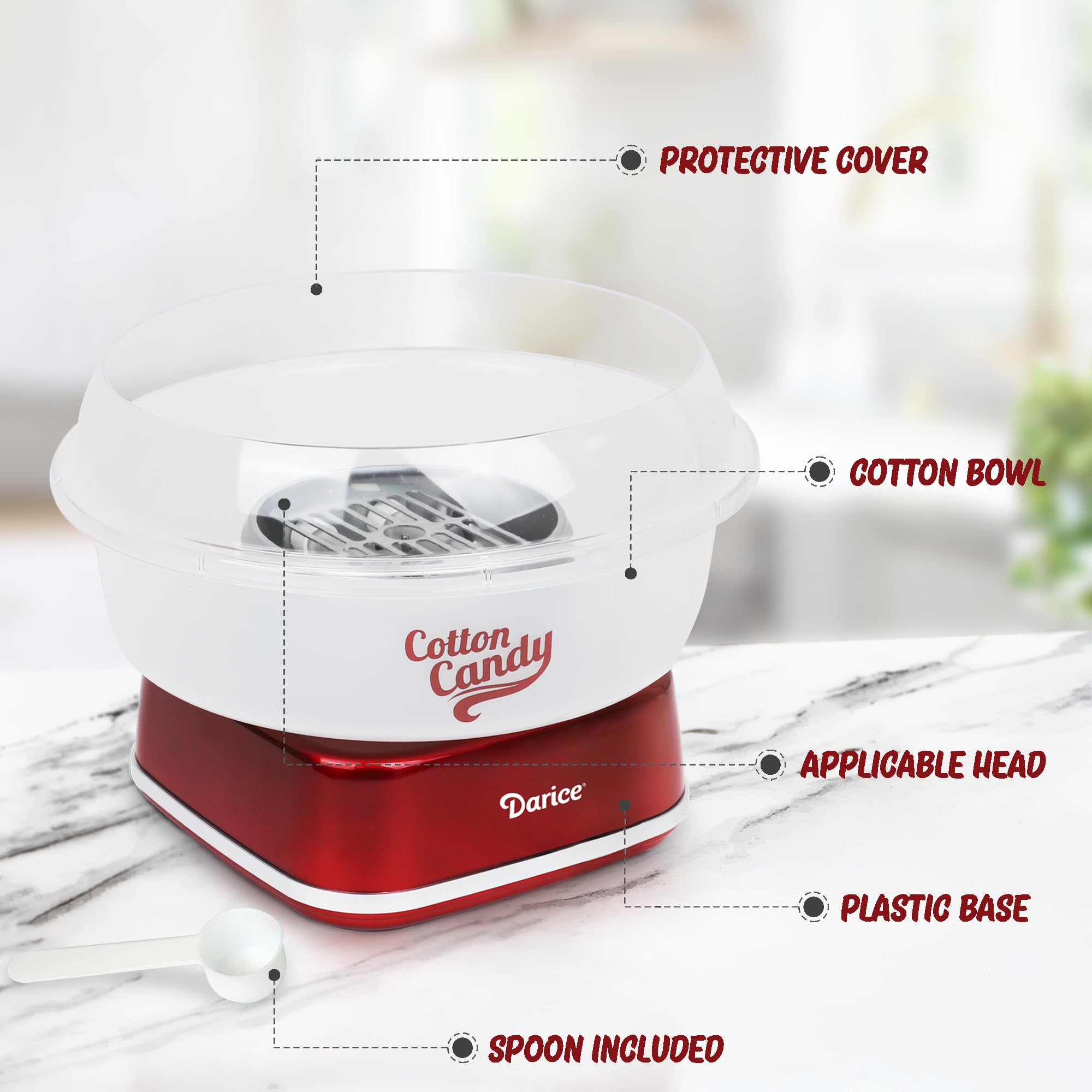 Amazon.com: Darice Cotton Candy Machine – Retro Cotton Candy Maker